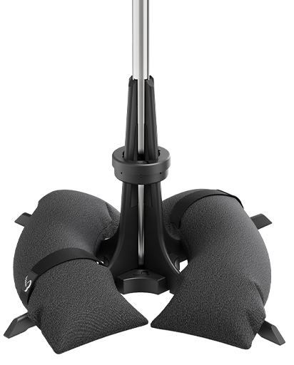 Baser Heavy Duty Outdoor Umbrella Base with Sandbags for Extra Stability