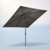 Baser Supreme Sonnenschirm m. Kurbel 250x250 cm, Anthrazit