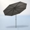 Baser Supreme Push Sonnenschirm 3 M, Anthrazit