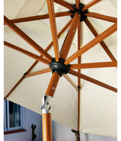 Baser Supreme Sonnenschirm mit Kurbel 