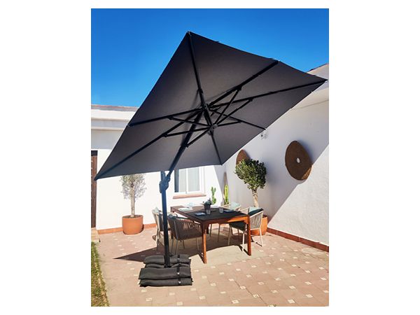 Baser Supreme Ampelschirm 250x250 cm, Taupe