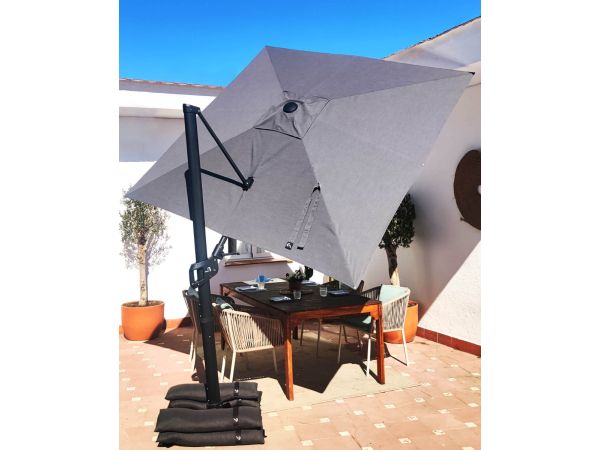 Baser Supreme Ampelschirm 250x250 cm, Taupe